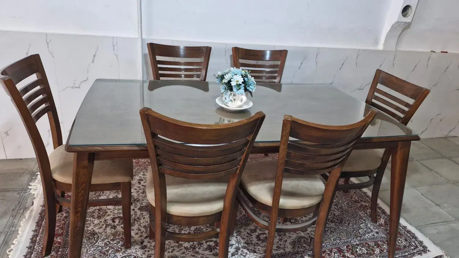 میز غذا خوری ۶ نفره|میز و صندلی غذاخوری|بروجرد, |دیوار