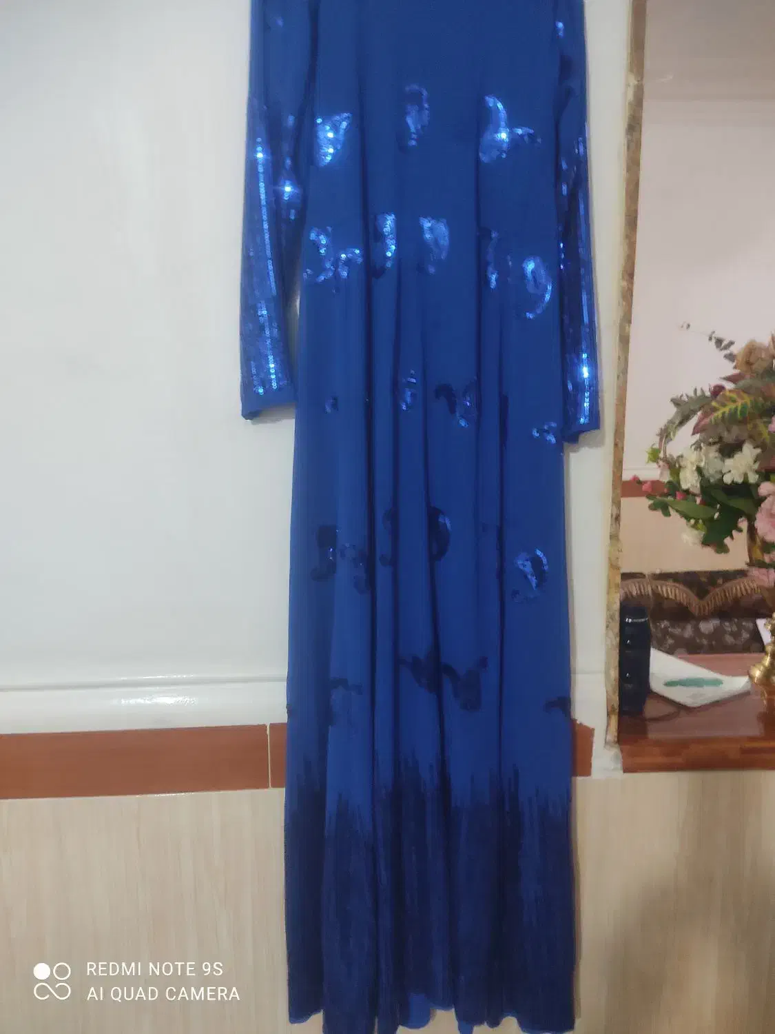 سلام خدمت عزیزان ماکسی مجلسی پارچه حربر پولکی|لباس|بندر گناوه, |دیوار