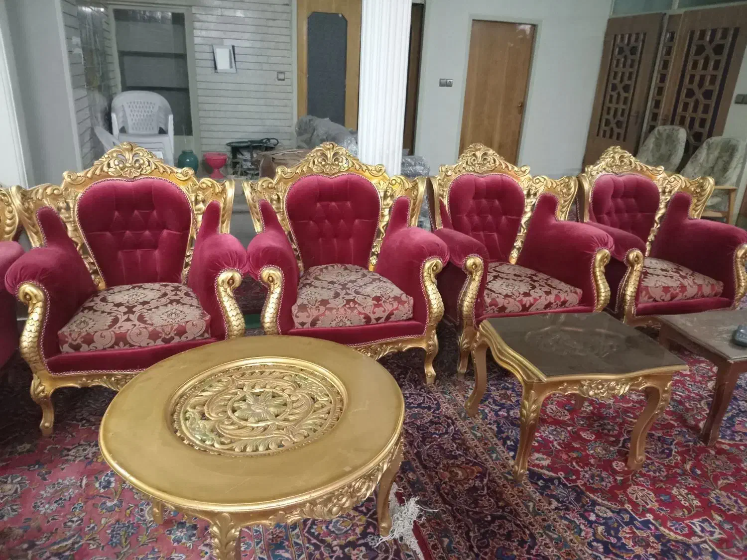 مبلمان۷نفره|مبلمان خانگی و میز عسلی|اصفهان, فروردین|دیوار