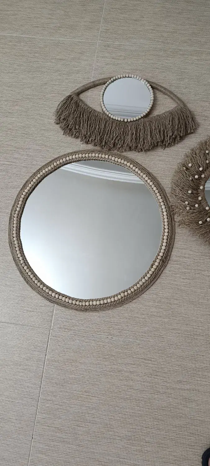 اینه دیواری مکرومه|آینه|نیشابور, شهرک اندیشه|دیوار