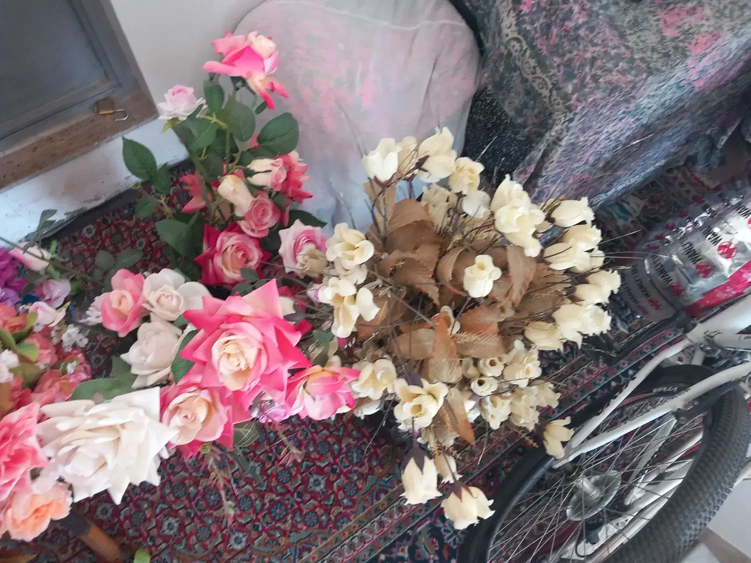 گل مصنوعی با گلدان|گل مصنوعی|زنجان, |دیوار