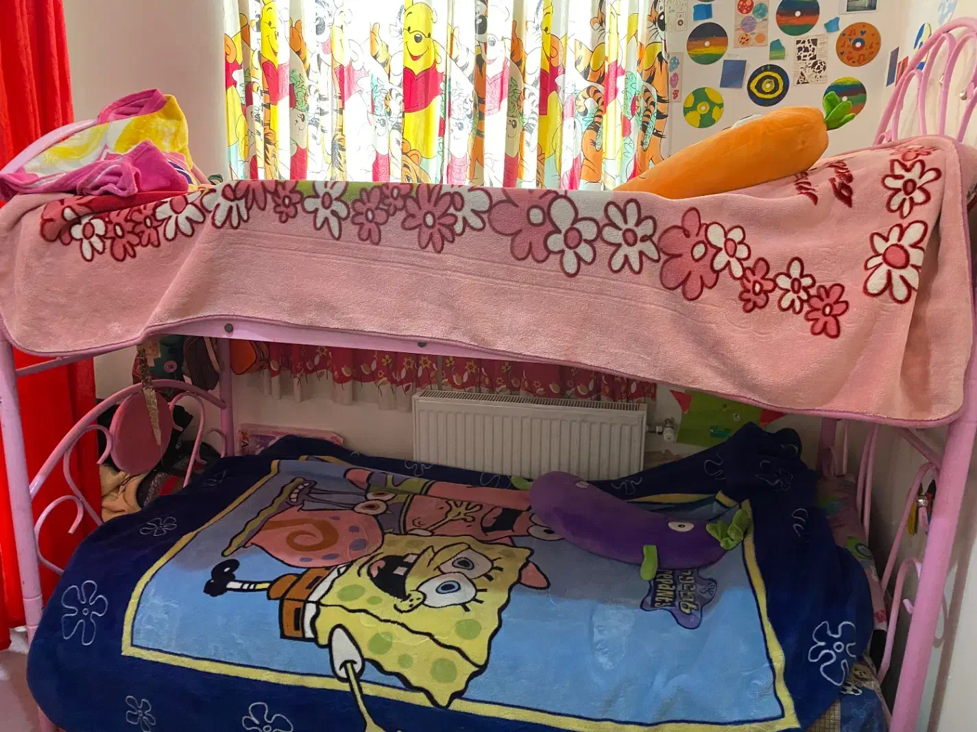 تخت فلزی دو طبقه|تخت و سرویس خواب|فولادشهر, مسکن مهر فولادشهر|دیوار