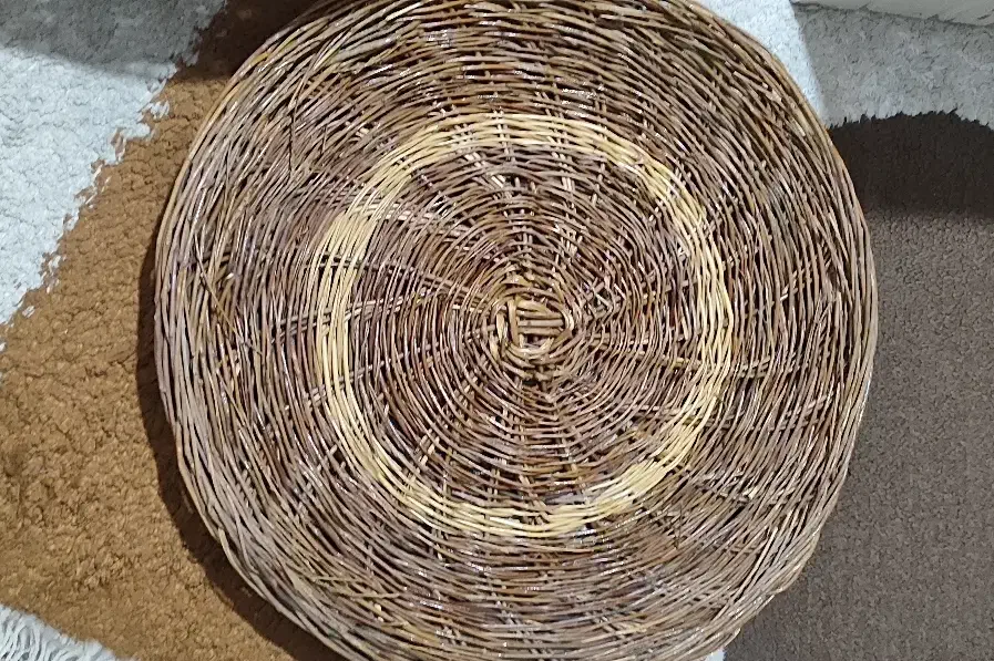 سبد حصیری بزرگ در دار|صنایع دستی و سایر لوازم تزئینی|شیراز, ارم|دیوار