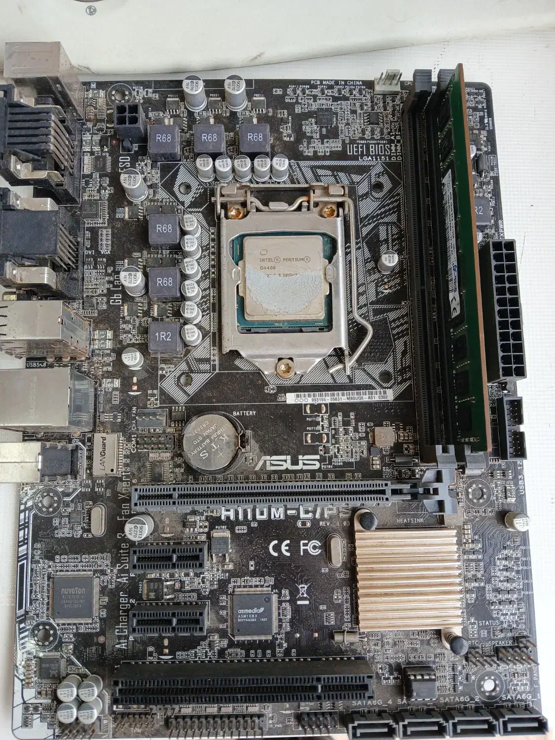 مادربرد H110 ایسوز سالم|قطعات و لوازم جانبی رایانه|ورامین, شهرک فاطمیه|دیوار