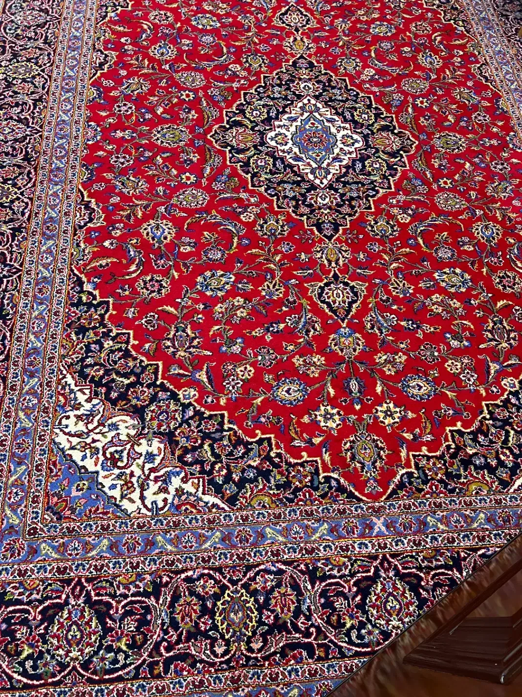 فرش دست باف کاشان ۱۲ متری|فرش|کرمانشاه, |دیوار