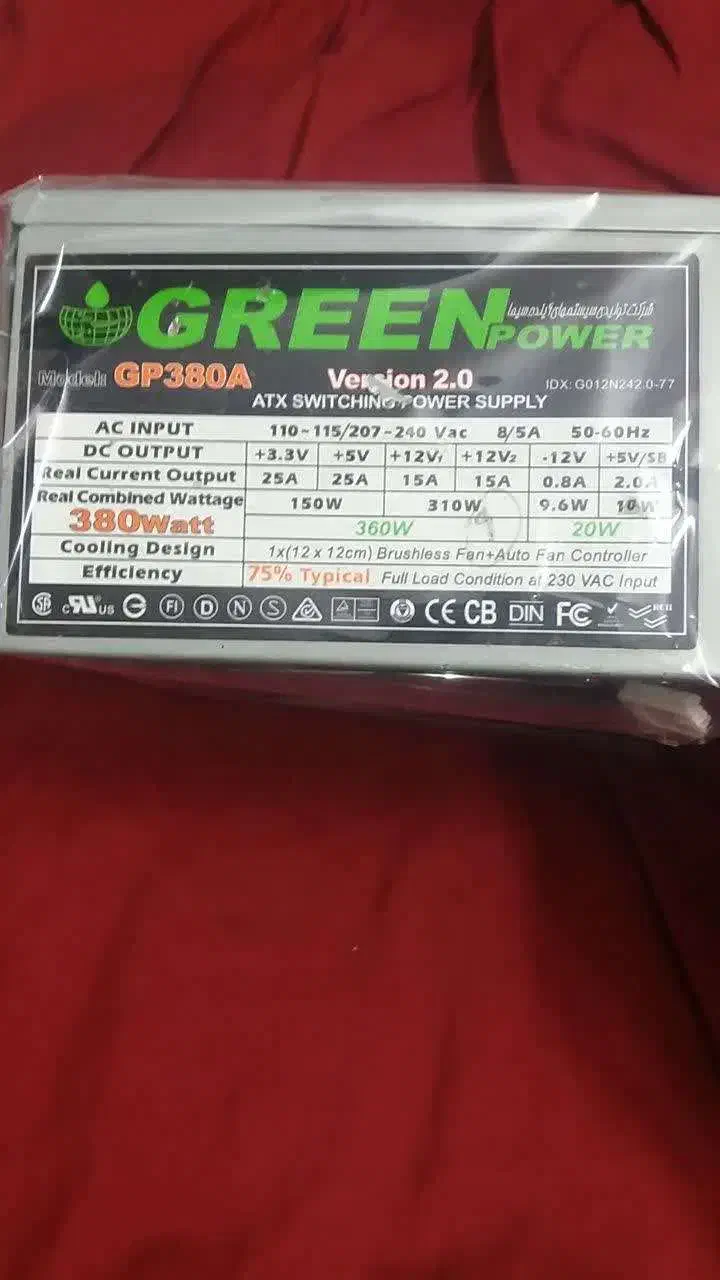 پاور کامپیوتر 380وات|قطعات و لوازم جانبی رایانه|اصفهان, سودان|دیوار