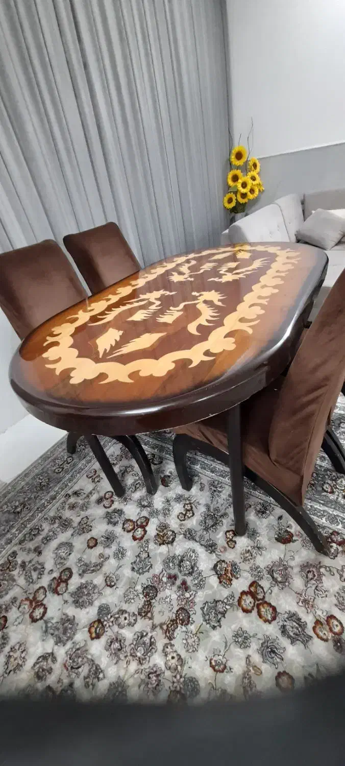 میز غذاخوری ۴ نفره|میز و صندلی غذاخوری|قم, زنبیل آباد|دیوار