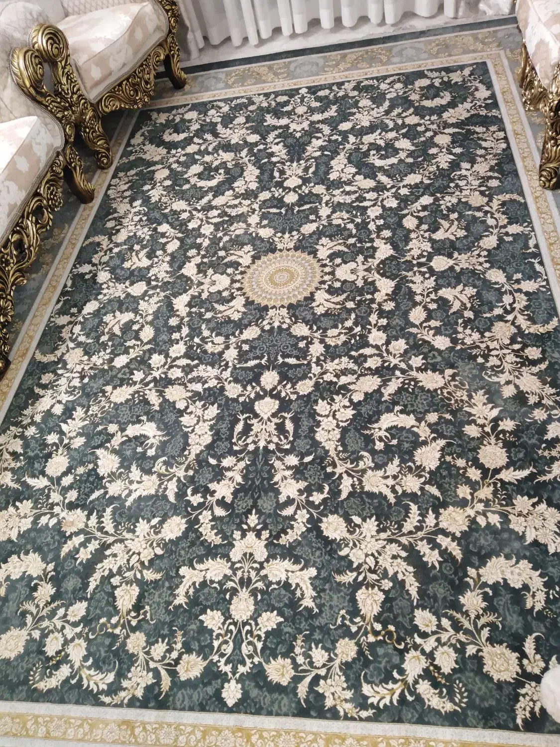 یک جفت فرش 9 متری کاشان مدل پارمیس، معاوضه ندارم|فرش|تهران, آهنگران (سراسیاب دولاب)|دیوار