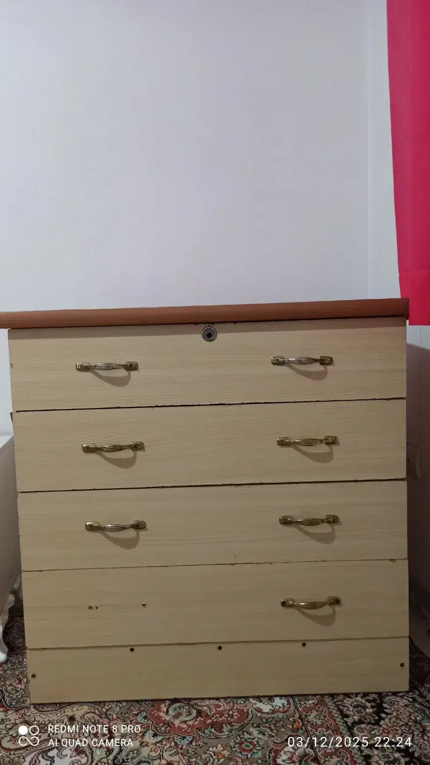 دراور ۴ کشو محکم و جا دار|جاکفشی، کمد، دراور|کرمانشاه, |دیوار