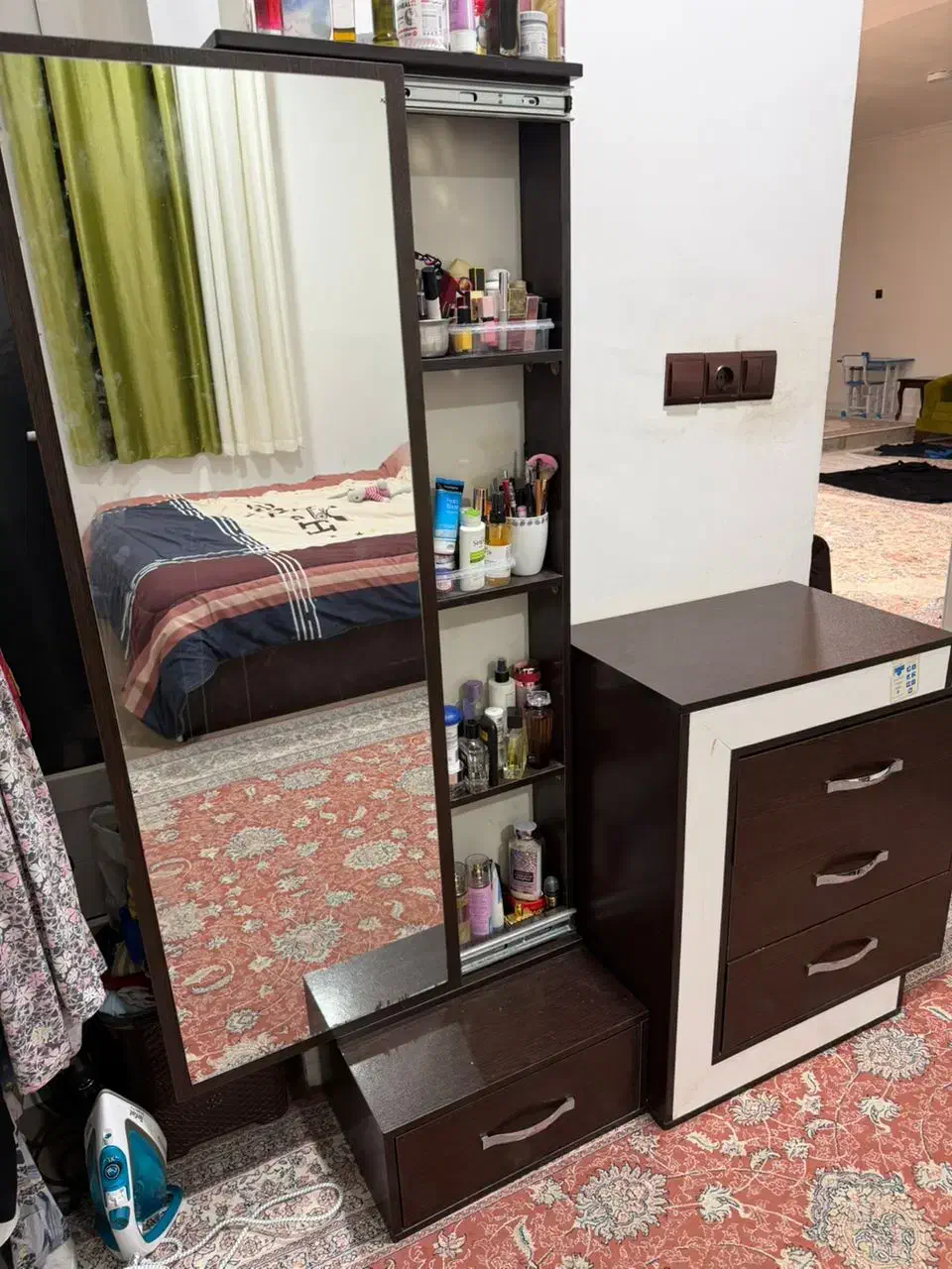 سرویس خواب کامل دونفره|تخت و سرویس خواب|خورموج, |دیوار