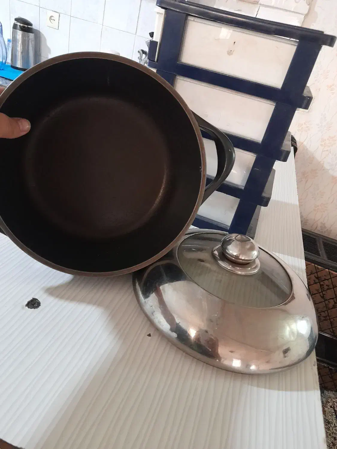 قابلمه دسینی اصلی سایز متوسط،برای ۴ نفره وفویل|ظروف پختوپز|کرمانشاه, |دیوار