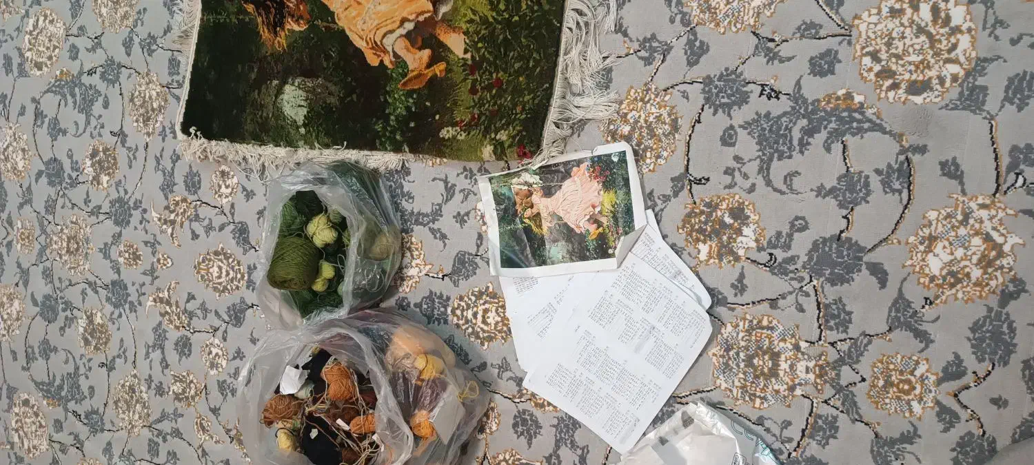 نخ و نقشه|تابلو فرش|بروجرد, |دیوار