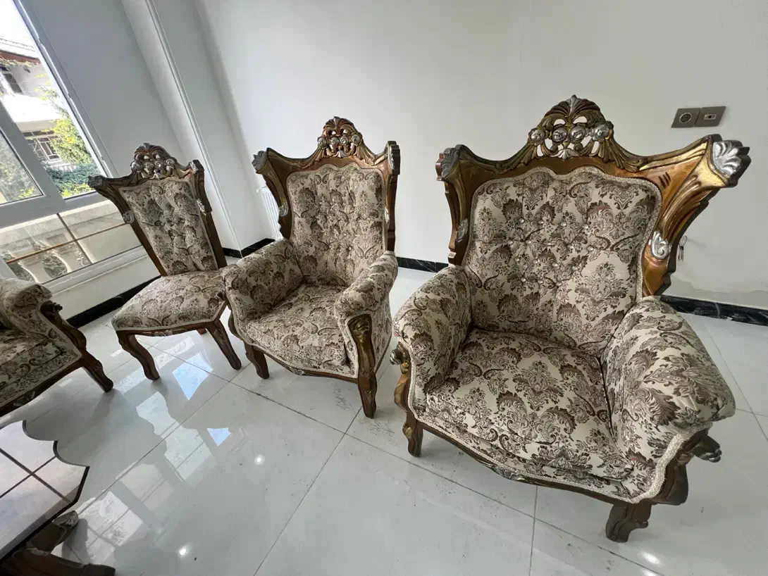 ست مبل و میز ناهارخوری|مبلمان خانگی و میز عسلی|لنگرود, |دیوار