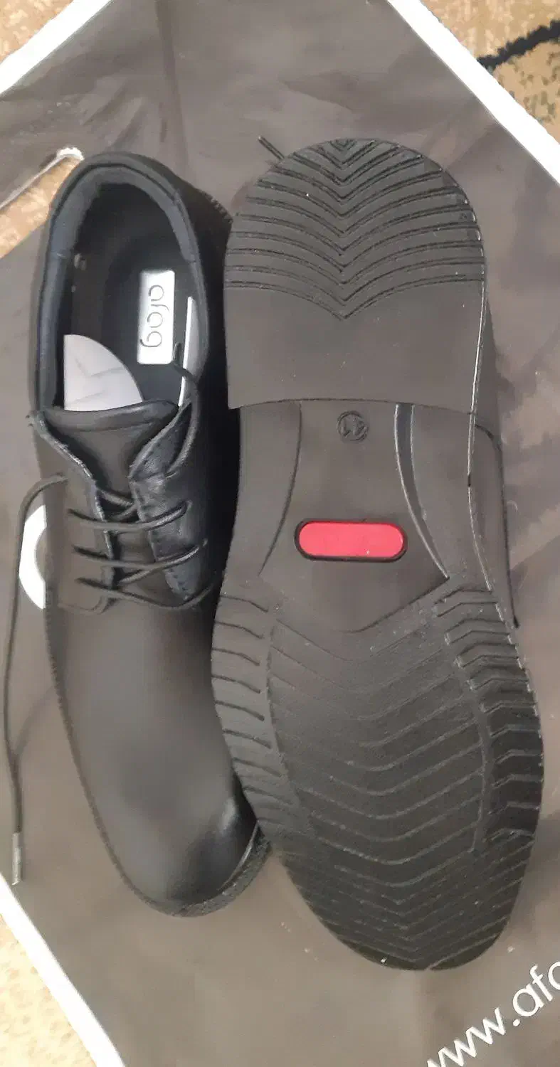 کفش چرم  مردانه آفاق  با زیره PU|کیف، کفش، کمربند|جم, |دیوار