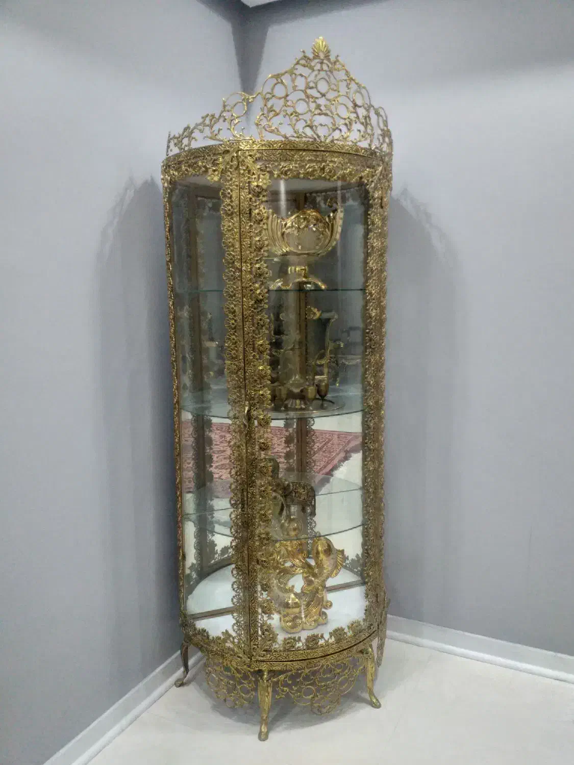 بوفه و ساعت برنجی درجه ۱|بوفه، ویترین، کنسول|مشهد, الهیه|دیوار