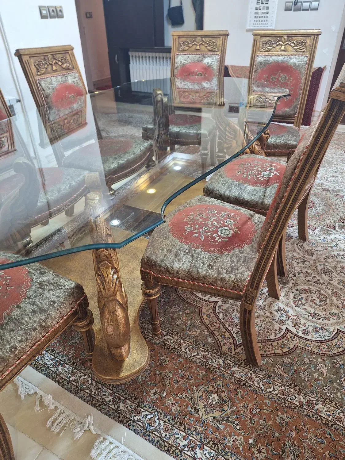 میز غذاخوری  ۸نفره|میز و صندلی غذاخوری|خمین, |دیوار