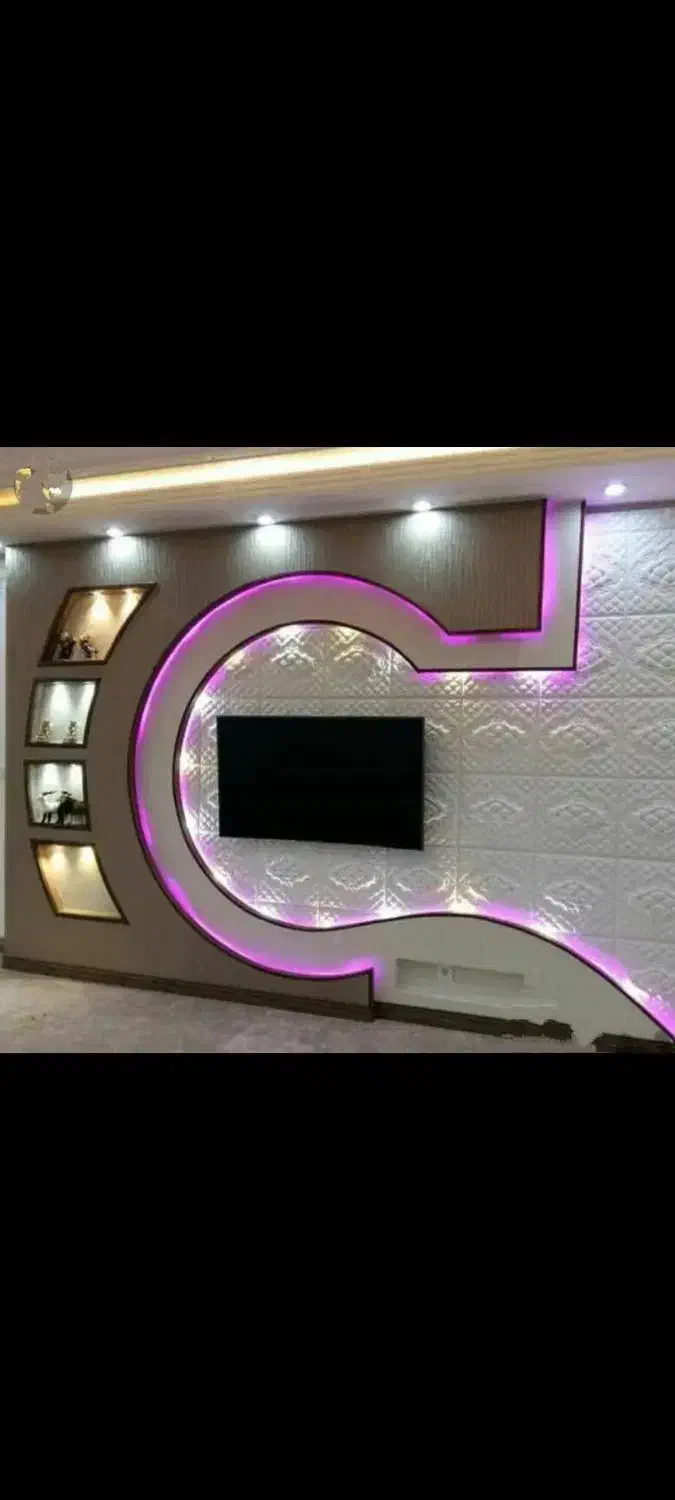 گچ کاری ،نور مخفی،گچ بری،گچ و خاک ،خرده کاری|خدمات پیشه و مهارت|رباط‌کریم, رباط‌کریم|دیوار