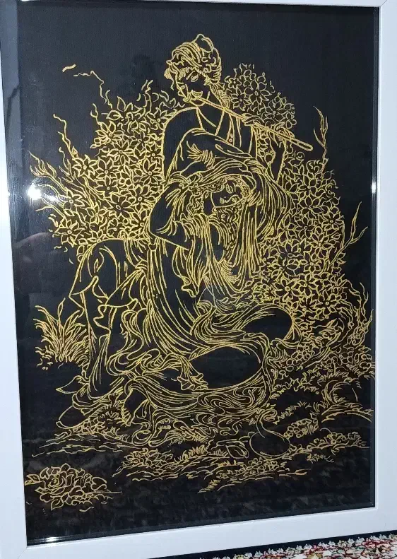 تابلو نقاشی لیلی و مجنون|تابلو، نقاشی، عکس|تربت‌حیدریه, مسجد جامع|دیوار