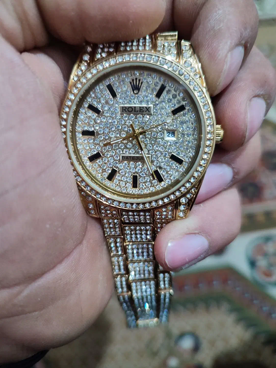 ساعت فول نگین|ساعت|یاسوج, |دیوار