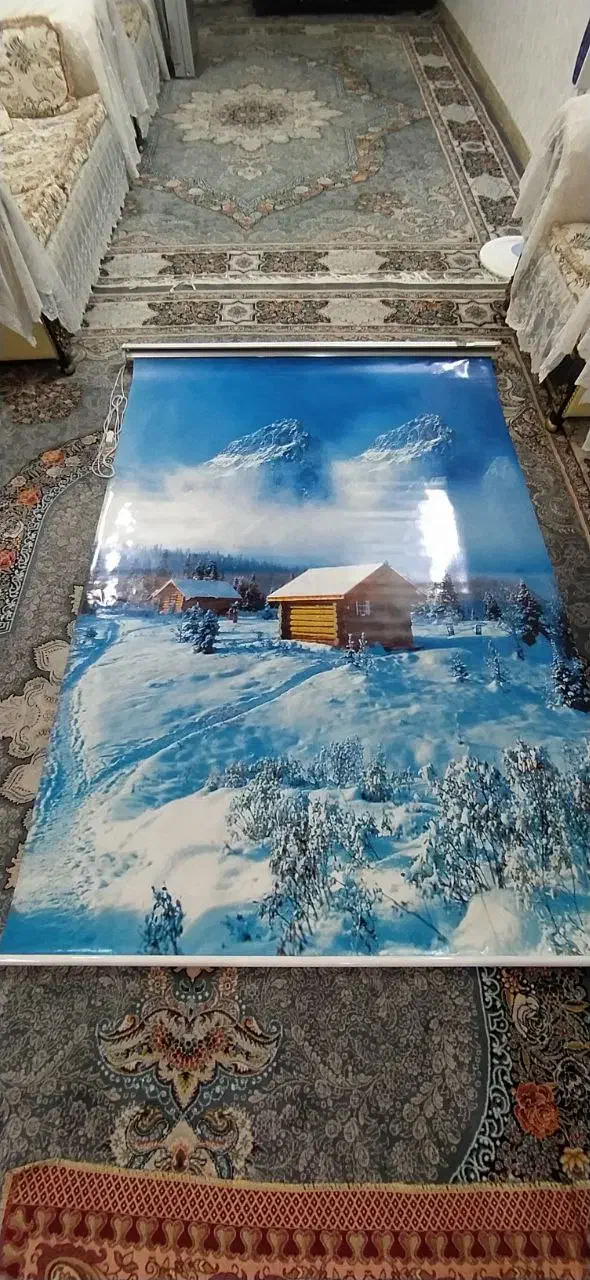 پرده کرکره ای بنری|پرده، رانر، رومیزی|مشهد, طلاب|دیوار