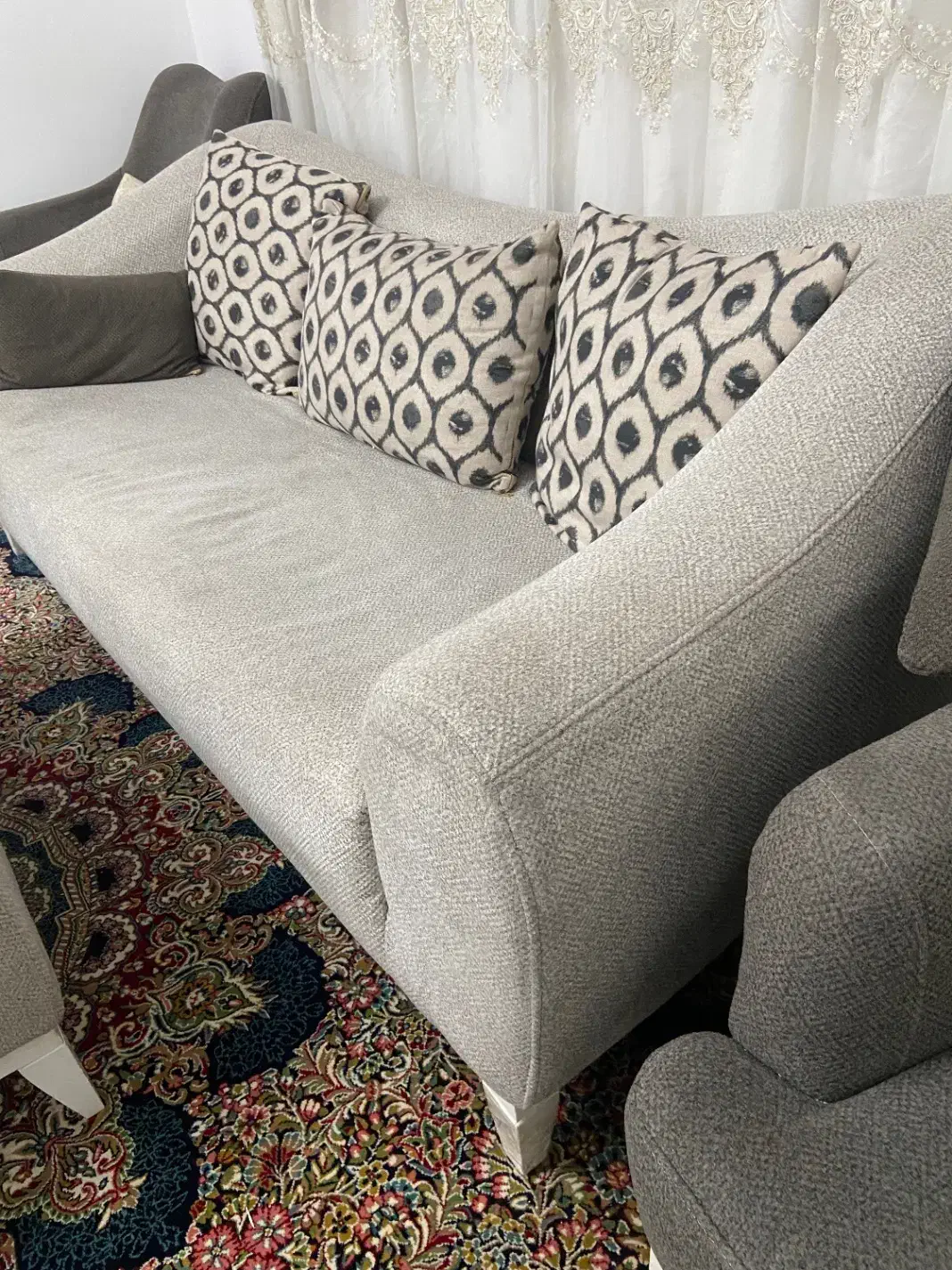 مبل ۸ نفره سالم و در حد نو|مبلمان خانگی و میز عسلی|پرند, فاز ۵|دیوار