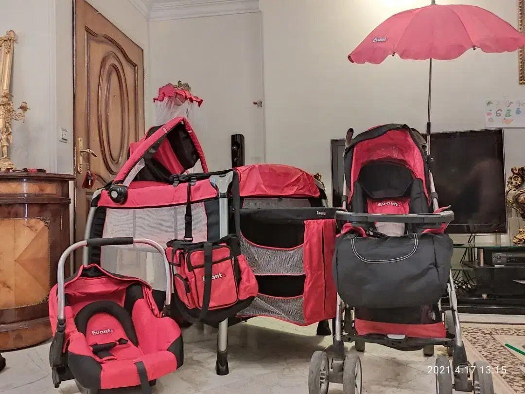 تخت و کالسکه وارداتی مارک Evant|کالسکه و لوازم جانبی|تهران, حشمتیه|دیوار