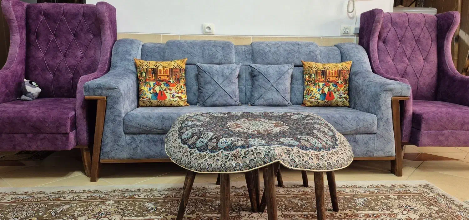 نیم ست راحتی|مبلمان خانگی و میز عسلی|مبارکه, |دیوار