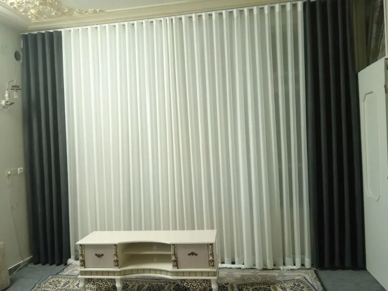 پرده|پرده، رانر، رومیزی|قم, شاه سید علی|دیوار