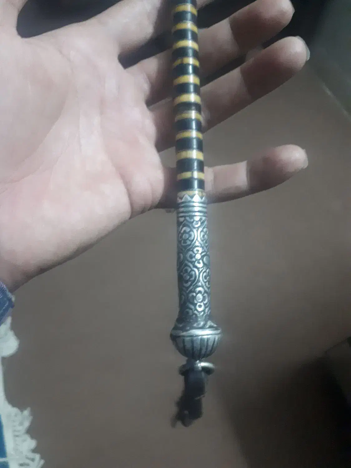 شلاق نقره صفوی|کلکسیون اشیاء عتیقه|قم, دانش|دیوار