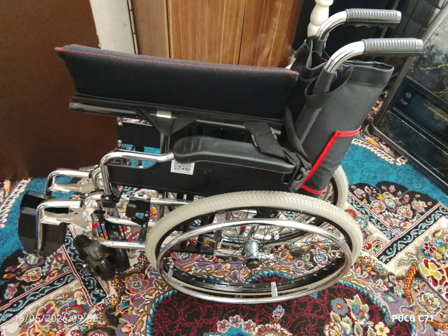 ویلچر oversiz 901A|پزشکی|فلاورجان, |دیوار