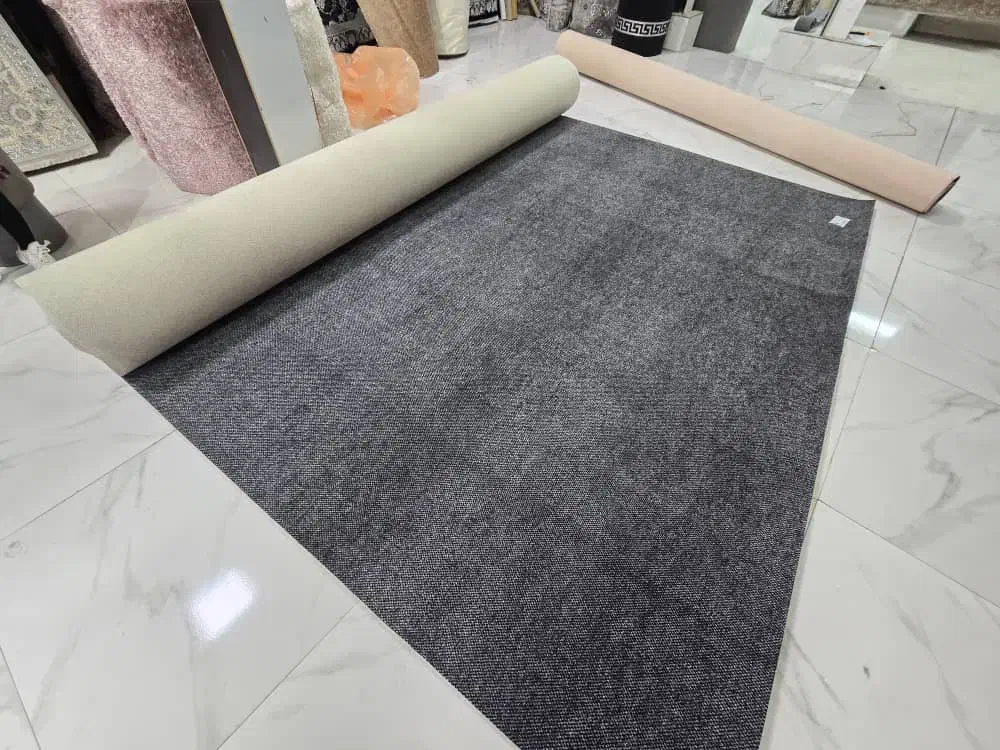 موکت پرادا دست دوم طوسی مشکی نمایشگاهی اداری خانگی|موکت|تهران, نمایشگاه بین المللی|دیوار