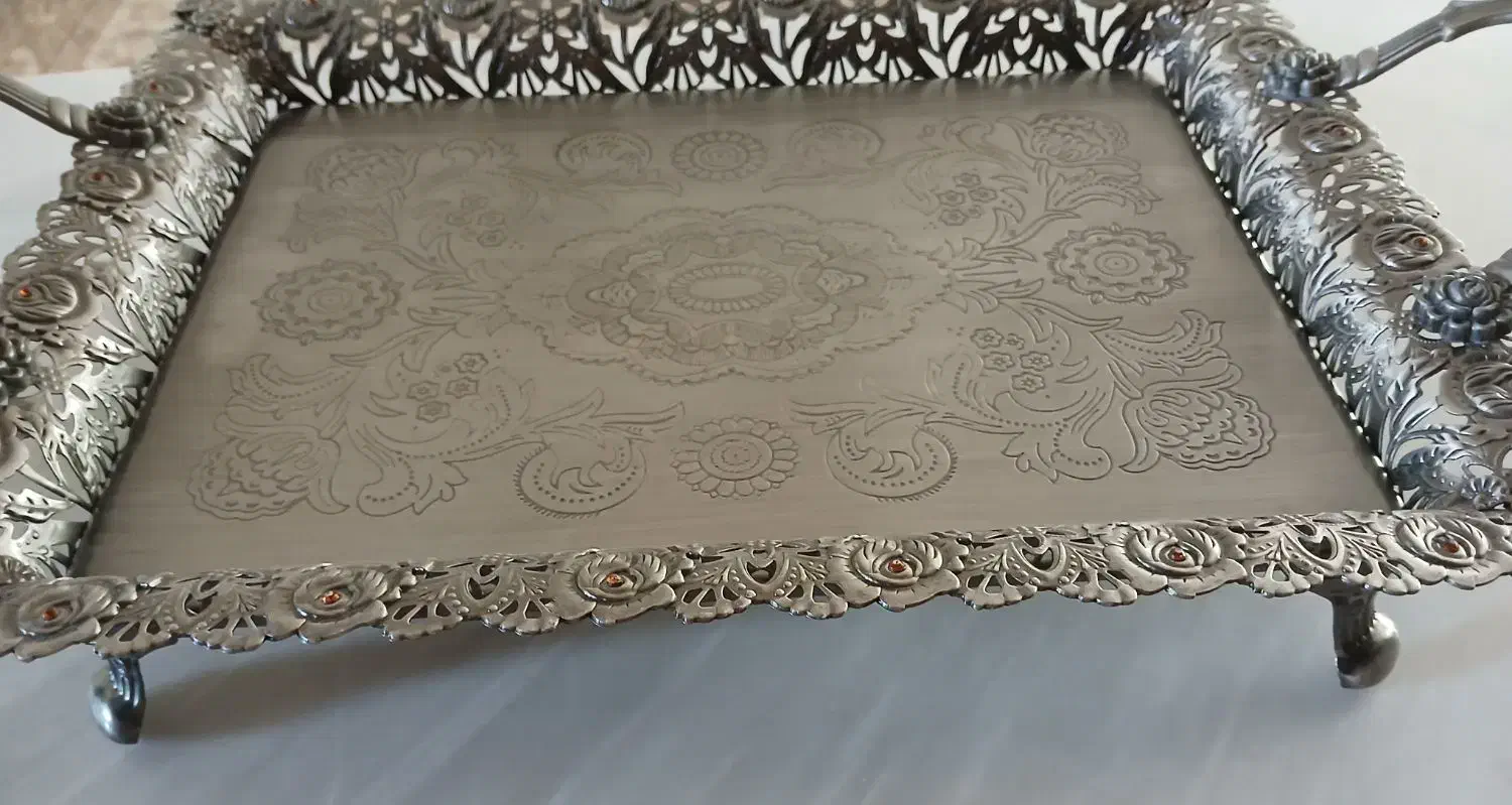 سینی و کشکول سیلور شب یلدا|ظروف سرو و پذیرایی|قم, مسجد امام حسن|دیوار