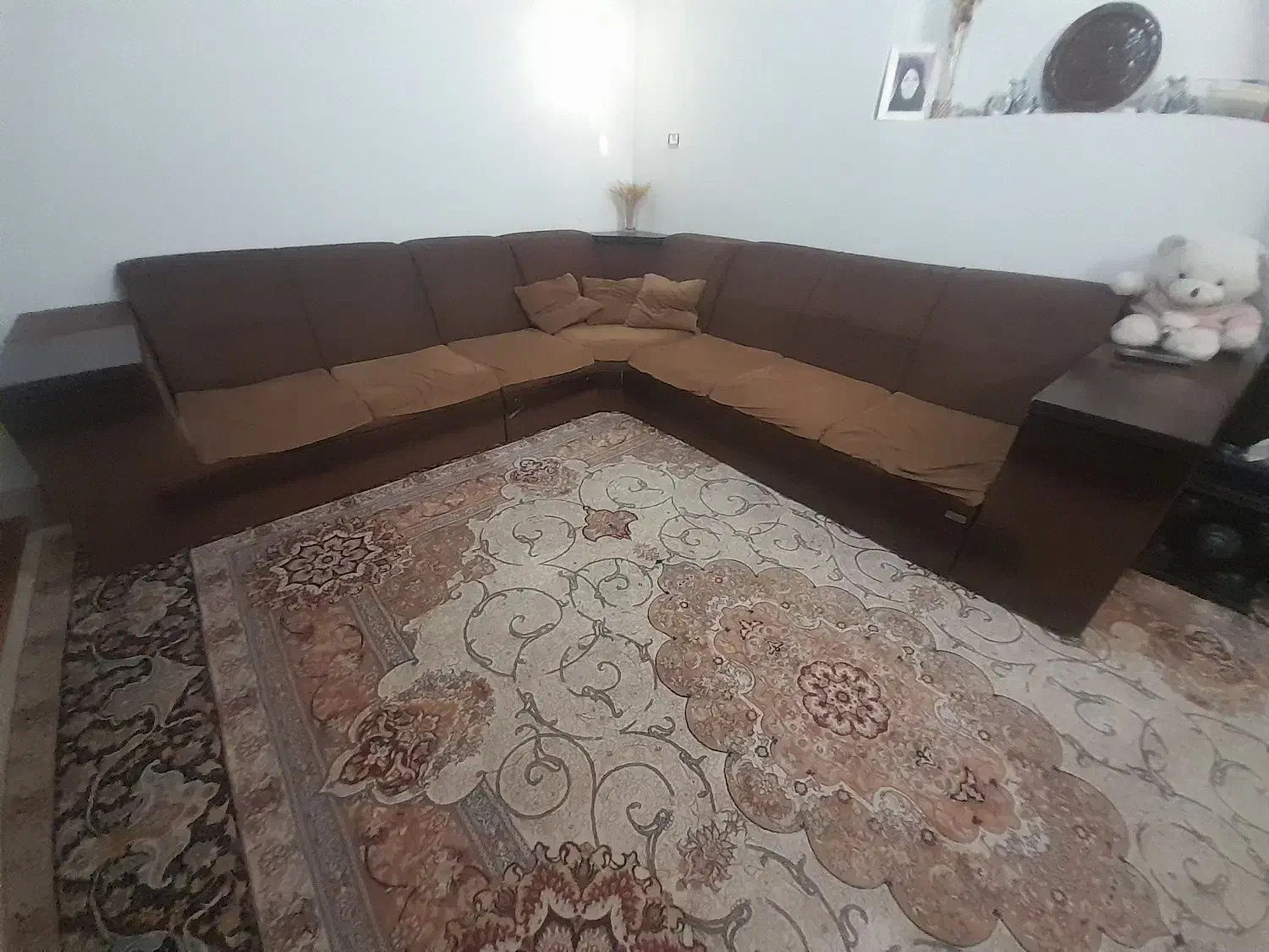 مبل ال راحتی ومیز جلو مبلی|مبلمان خانگی و میز عسلی|محمدیه-قزوین, |دیوار