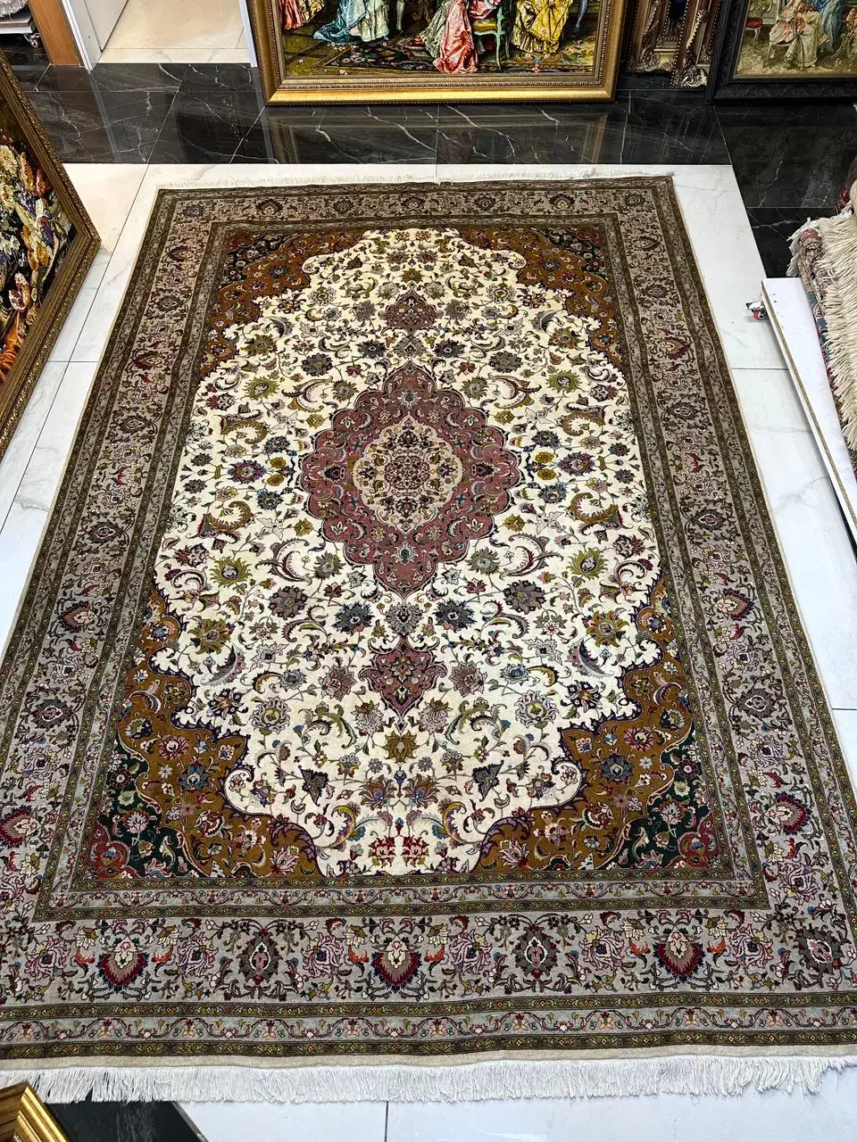 فرش دستبافت ۶متری. شرکت قلم. تبریز ۵۰رج|فرش|تهران, پونک|دیوار