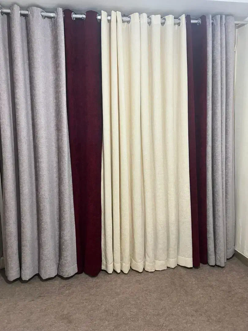 پرده ۵تیکه همراه با زیر پرده ایی وچوب پرده|پرده، رانر، رومیزی|محمدشهر, سیدآباد|دیوار