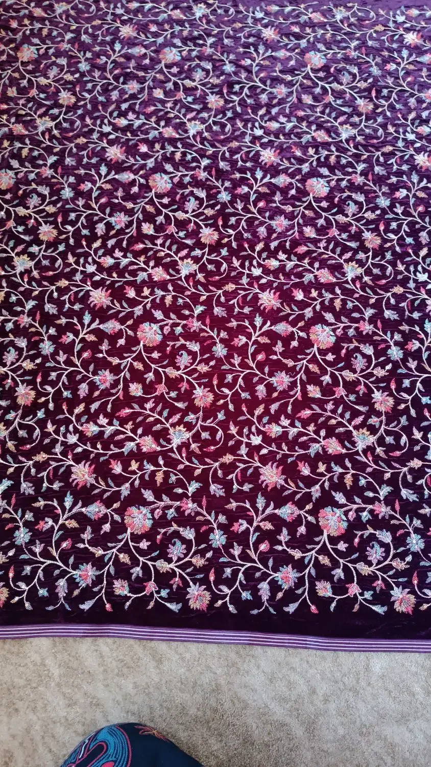 پارچه سوزندوزی مخمل|لوازم خیاطی و بافتنی|بابل, |دیوار