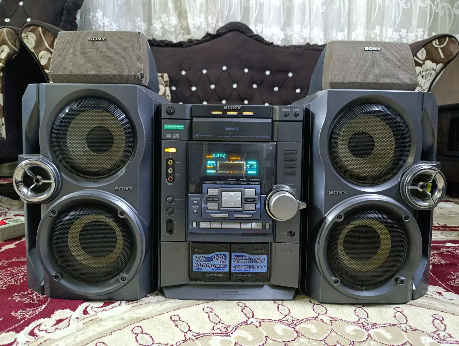 ضبط سونی 5تیکه فن دار باند سابدار بیس عالی خوش صدا|سیستم صوتی خانگی|تهران, آذری|دیوار