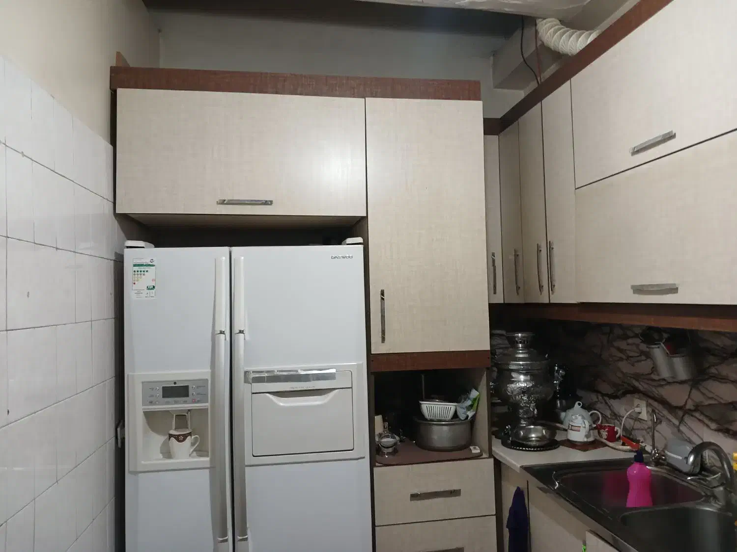 ست کابینت، سینک، گاز و هود|آب‌چکان و نظم‌دهنده ظروف|ری, شهرک نظامی|دیوار