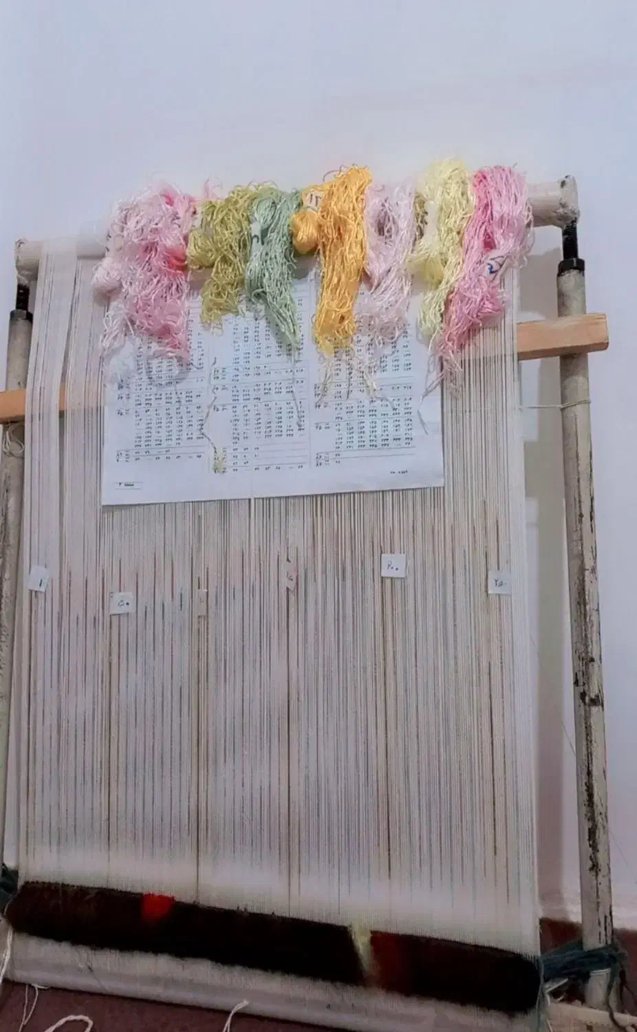 تابلو فرش همراه دار و نخ و نقشه|تابلو فرش|ابهر, |دیوار