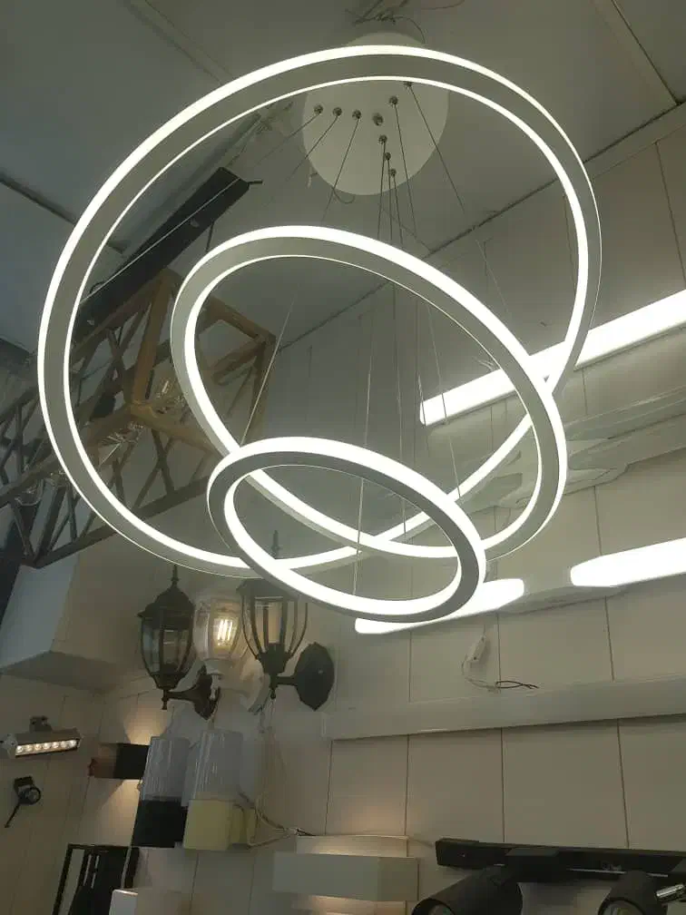 لوستر مدرن دو طرف گرد|لوستر و چراغ آویز|تهران, فردوسی|دیوار