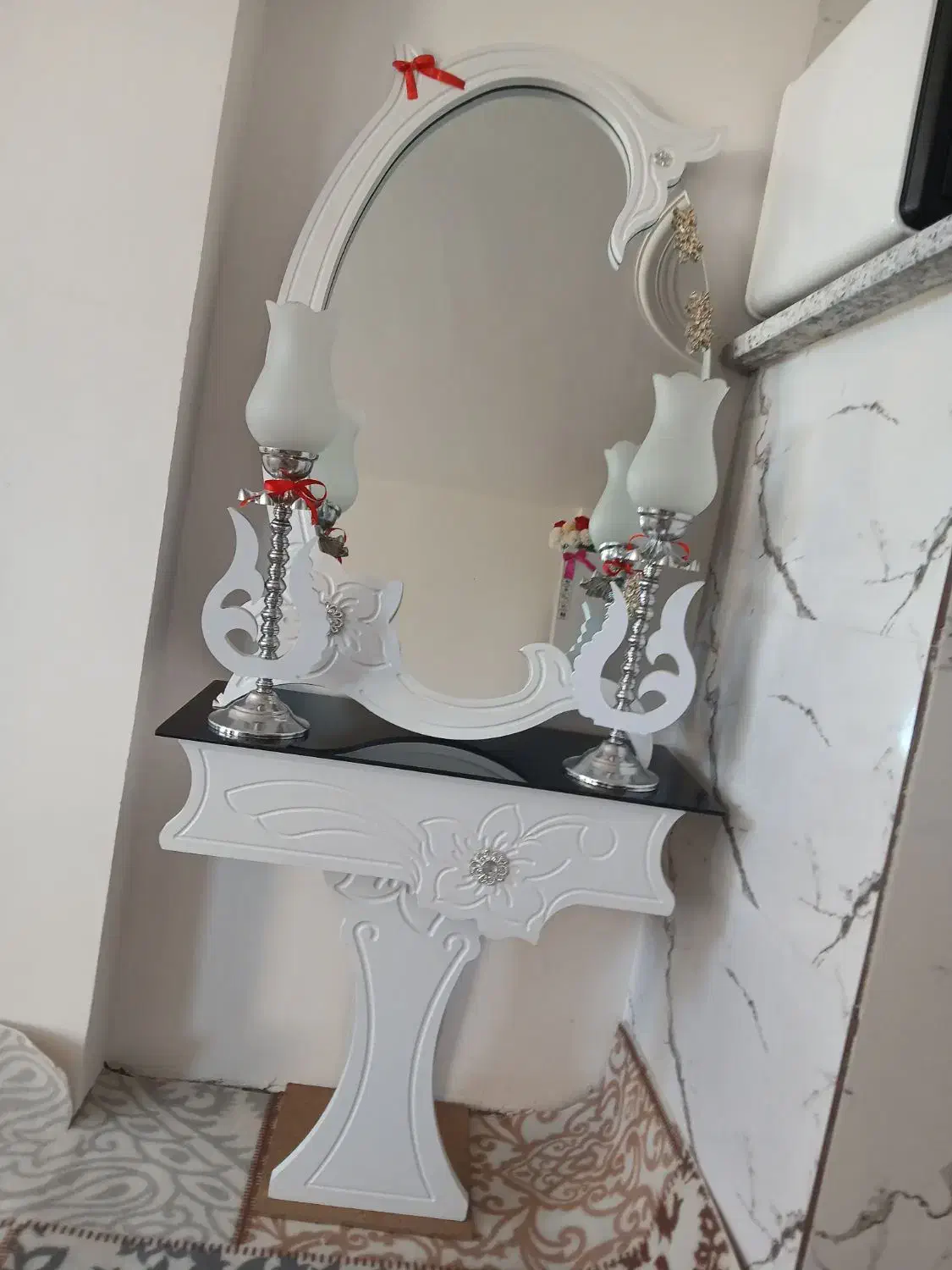 آینه و شمعدانی|آینه|سلطانیه, |دیوار