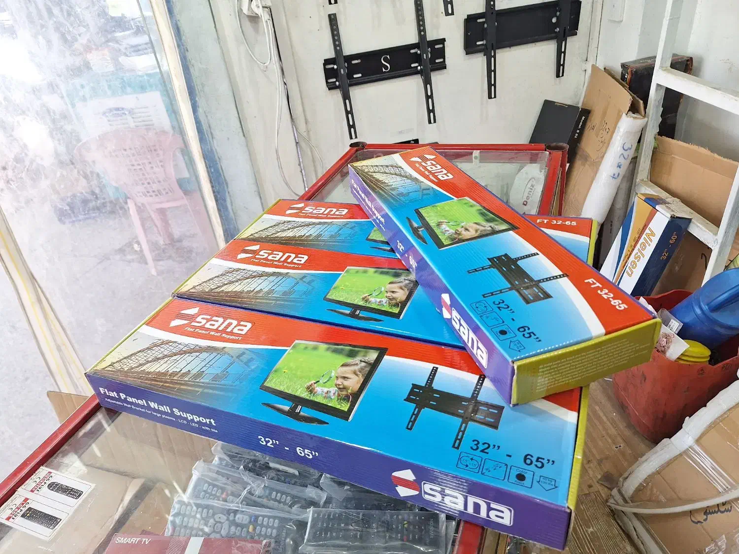 پایه تلویزیون براکت ثنا SANA و آنتن رومیزی|تلویزیون و پروژکتور|اهواز, گلستان|دیوار