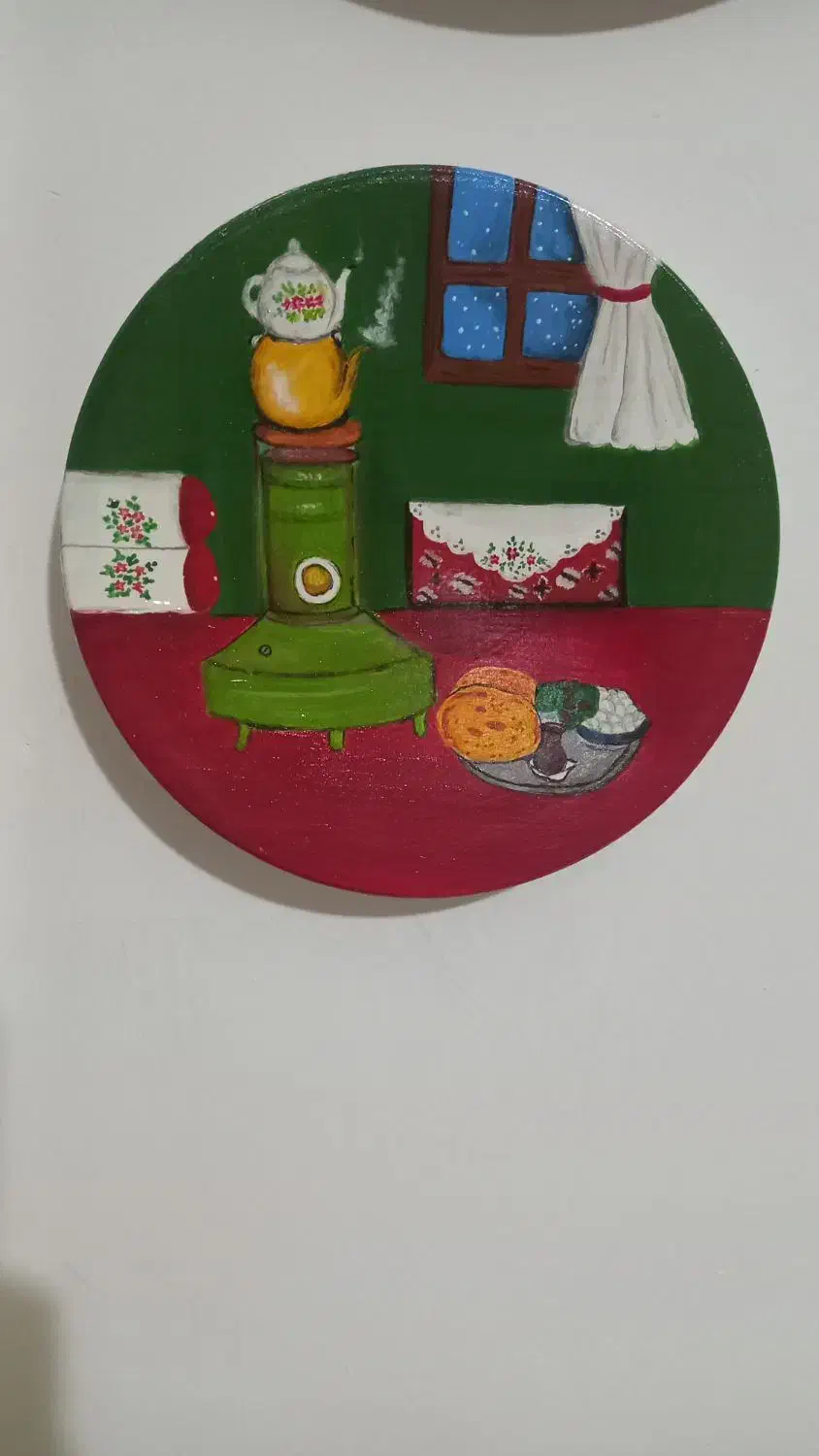 دیوارکوب سفالی|تابلو، نقاشی، عکس|لاهیجان, شهرک سلمان فارسی|دیوار