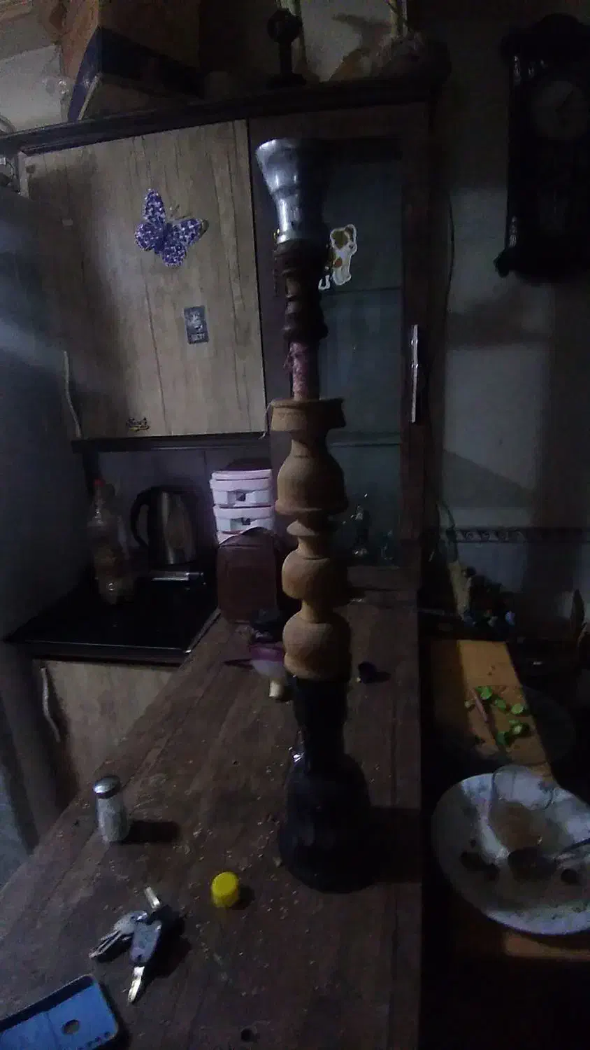 قلیون چوبی|صنایع دستی و سایر لوازم تزئینی|پاکدشت, پاکدشت (مامازند)|دیوار