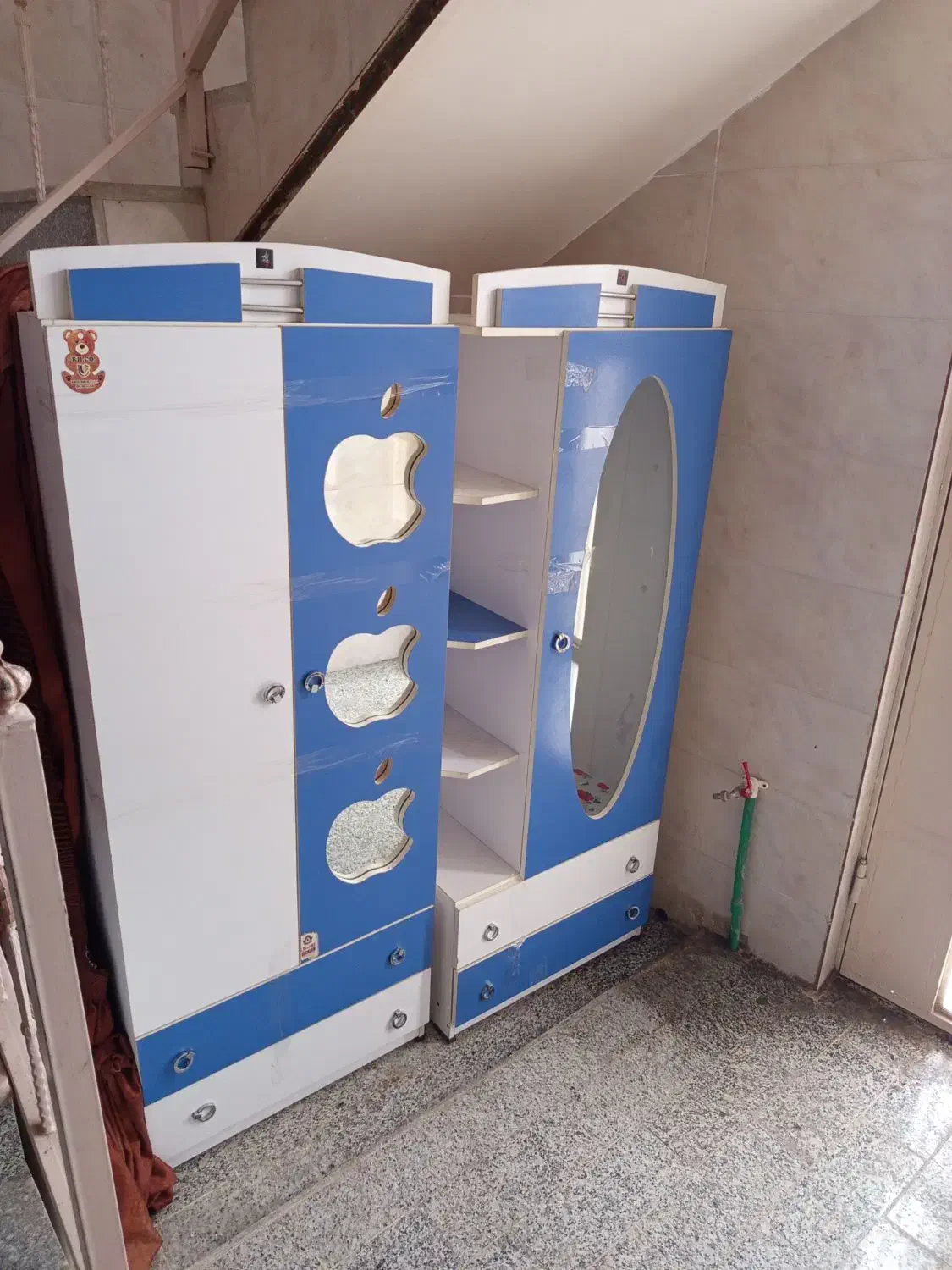 تخت و کمد نوجوان کامل سالم سالم|تخت و سرویس خواب|فارسان, |دیوار