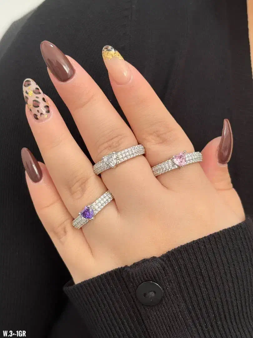 انگشتر رینک سیلور نقره قلب دار صورتی پینک6484|بدلیجات|تبریز, |دیوار