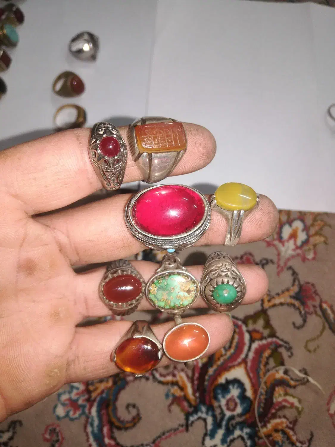 انگشتر های کلکسیونی و قدیمی|زیورآلات و اکسسوری|پاکدشت, پاکدشت (مامازند)|دیوار