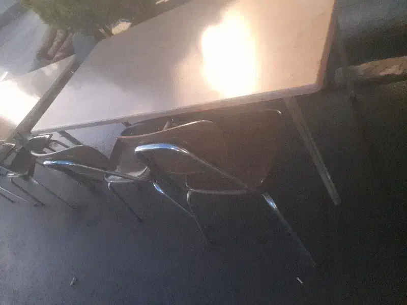 میزباچهارعددصندلی نهارخوری کافه ای قدیمی|میز و صندلی غذاخوری|گنبد کاووس, |دیوار