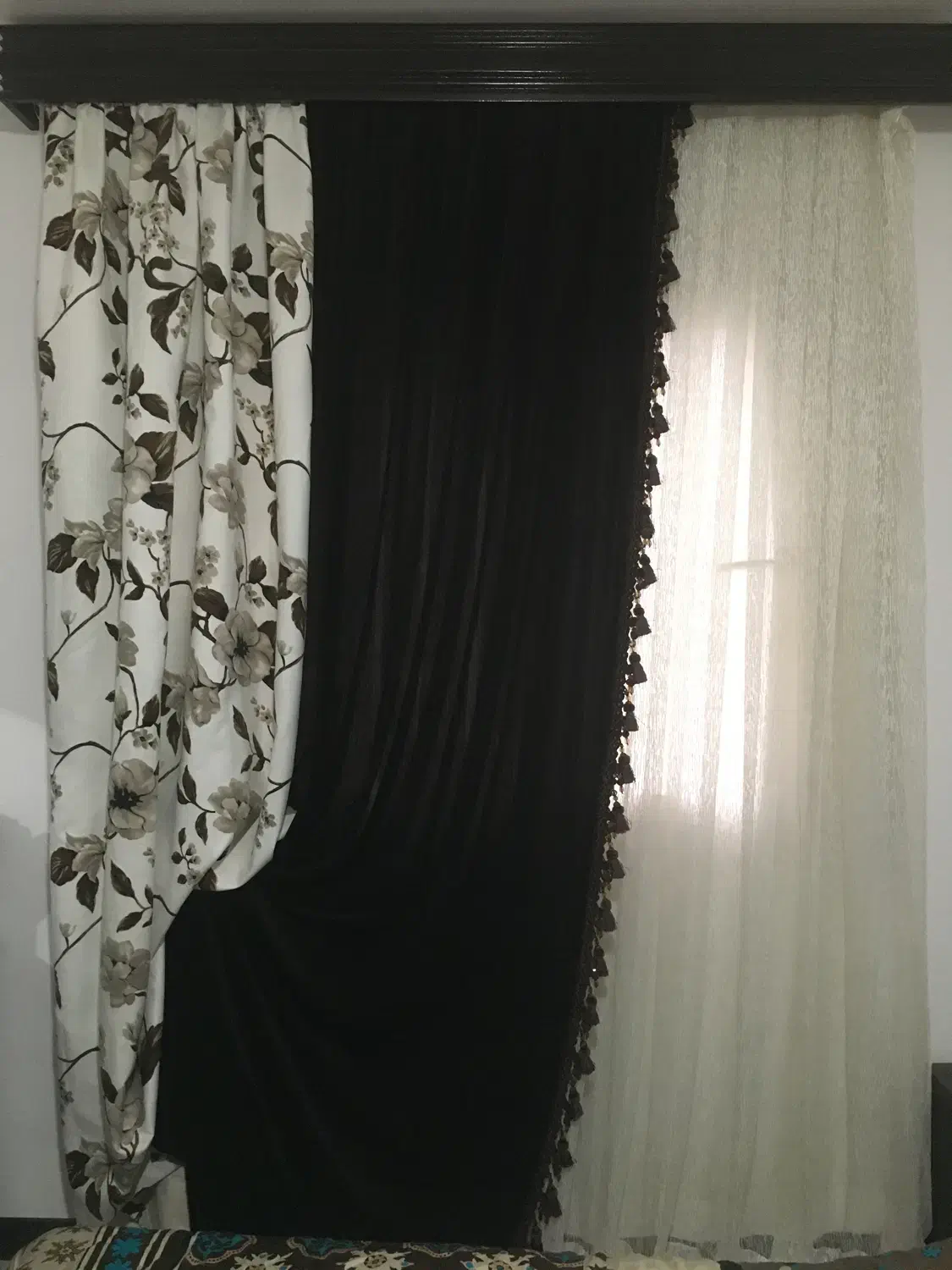 پرده|پرده، رانر، رومیزی|ساری, |دیوار