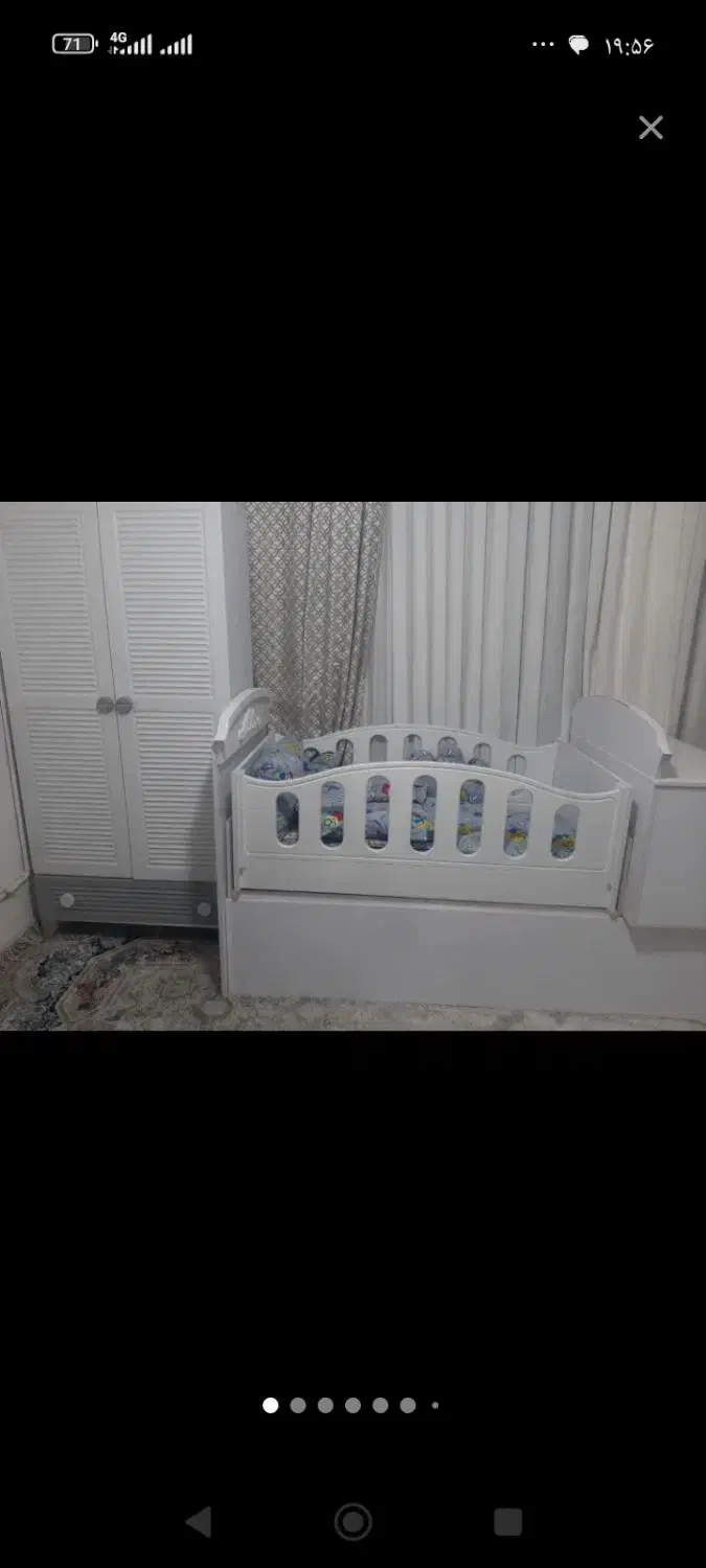 سرویس چوب تخت کودک و نوجوان 4کاره ضداب|تخت و سرویس خواب|مشهد, رده|دیوار